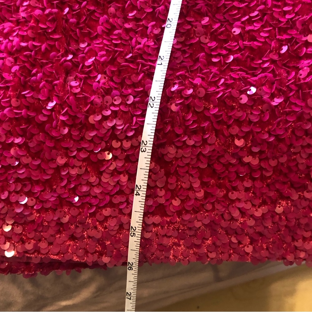 Berlinnova Homecoming Prom Special Occasion Pink Sequin Sparkle Mini Dress - Picture 6 of 6